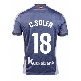 Billige Fotballdrakt Real Sociedad Carlos Soler #18 Replika Bortedrakt 2025-26 Kortermet